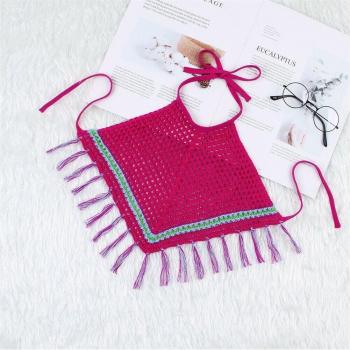 Barboteuse d'été en crochet sans manches