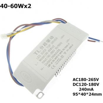 Lampe plafonnière LED 8–70W, pilote double couleur, alimentation 240 mA