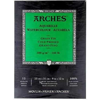 ARCHES Natural White Watercolour Paper Pad 23 x 31 cm 300 gsm