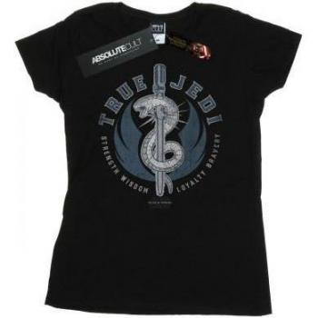 T-shirt Star Wars True Jedi blu per donne