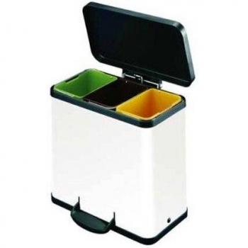 Trento Oko 3X11 Recycling Bin White SBY16492