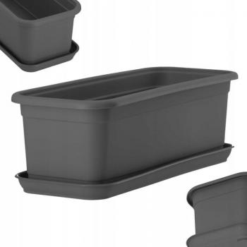 Vaso da balcone KADAX 40 cm + supporto incluso