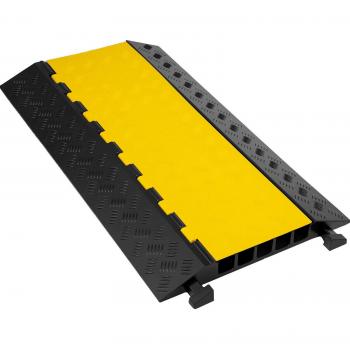 VEVOR Heavy‑Duty 5‑Slot Road Cable Protector with Rubber Speed Bump