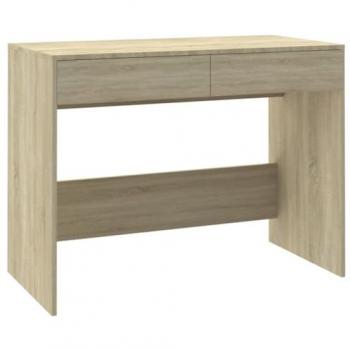 Meuble de poste de travail Chêne Sonoma, dimensions 101×50×76,5 cm – Bois d’ingénierie beige