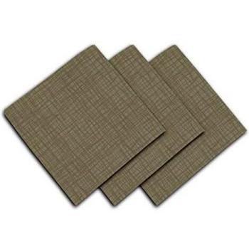 Serviette de Table Soleil d'ocre, Lot de 3, Galaxy, 45 x 45 cm, Taupe