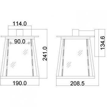Hinkley Walker Außenwandleuchte 1x100W/E27