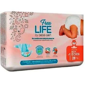 Freelife Neugeborenenwindeln Bebe Cash 2-4 kg 28 Einheiten
