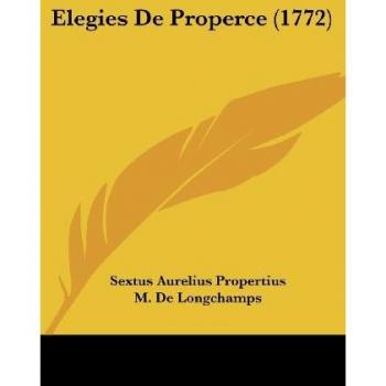 Elegies de Properce (1772)