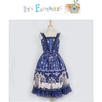 Blue Black Winter Belle Soft Sister Dress
