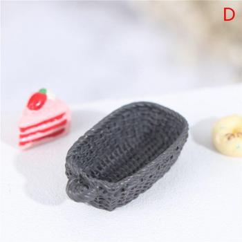 1:12 Scale Miniature Bread Basket for Dollhouse Decor