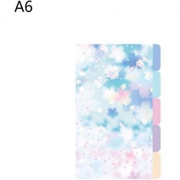 Cherry Blossom A5 A6 Loose Leaf Index Separator