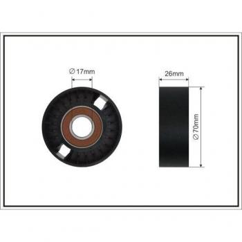 Tendeur de courroie d'accessoire CAFFARO 500435 SC