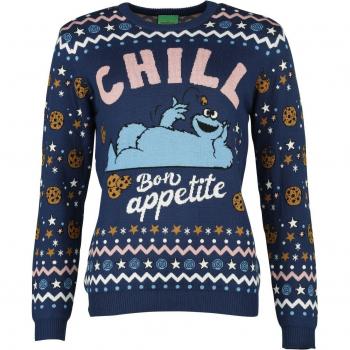 Pull de Noël Sesame Street – Cookie Chill, multicolore, femmes, tailles S à XXL