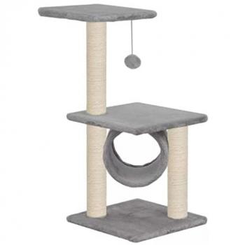 Arbre de Récréation pour Chats – Sisal 65 cm Gris