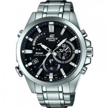 Casio Herren-Quarz-Uhr EQB‑510D‑1AER mit Edelstahlarmband