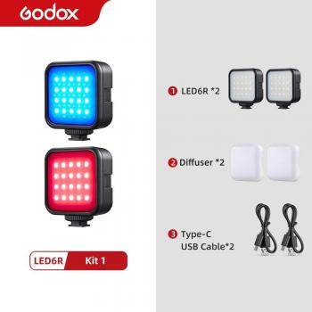 Godox 6R RGB LED Light with 1800mAh Battery