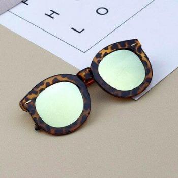 Lunettes de soleil à monture ronde pour filles