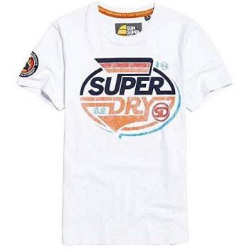 Vêtement Superdry Malibu : T-shirt blanc, demi‑poids (Small)