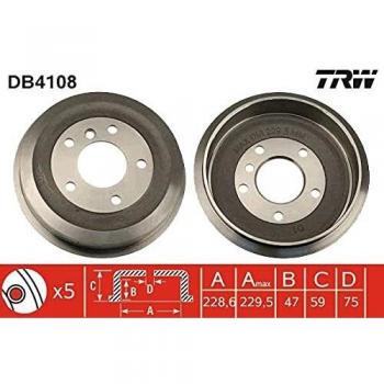 Remtrommel, TRW DB4108, 1 stuk