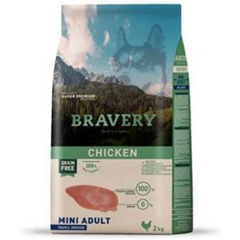 BRAVERY Pienso Grain Free Pollo Adulto Pequeño 2 KG