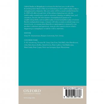 Oxford Studies in Metaphysics: Volume 1
