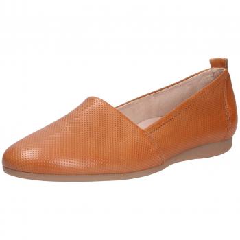 Paul Green 2481‑054 Glattleder-Ballerinas für Damen, Cognac, 38½