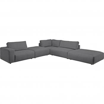 Ecksofa „LUCIA L‑Form“ – Microfaser CRONA (100 % Polyester) – 340 cm × 81 cm × 346 cm