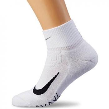 Nike U NK ELT Cush QT-RN Socks, Men's, White (White/Black), Size 10