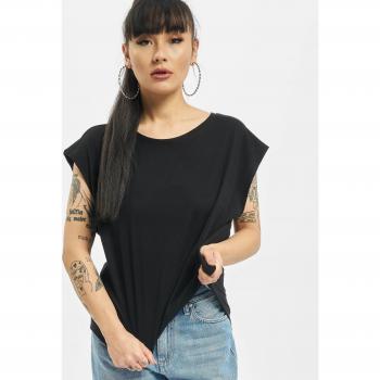 Urban Classics Ladies Basic Shaped Tee T-Shirt schwarz in M