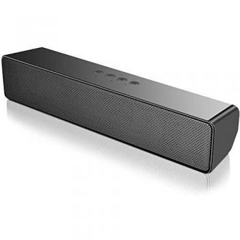 Barre de Son PC SAKOBS Haut-Parleur Bluetooth 5.0 20W Soundbar Speaker PC Lecture 16H Enceintes USB