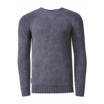 Rusty Neal 2XL Strickpullover – Verwaschene Dunkelgrau, Vintage Look, einfarbig