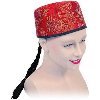 Bristol BH442 One‑Size Mandarin Red Fabric & Plait Headpiece