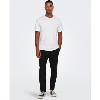 Linus Pantaloni Nero, marca Only & Sons