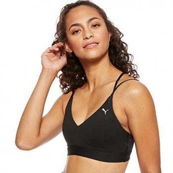 Puma Damen Strappy Studio Bra L Sport BH, Schwarz, XL