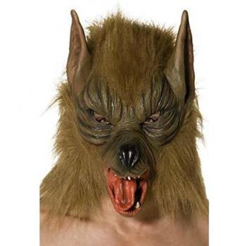 Midnight Brown Wolf Mask
