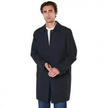 Burton Men's Classic Navy Cotton Trench Coat