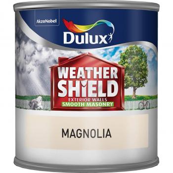 Dulux 250ml Magnolia Weathershield Masonry Smooth