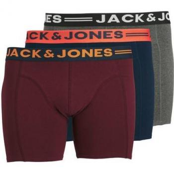 Boxer Jack & Jones Lich Field 3 Unità Taglia 7XL Burgundy