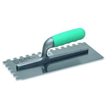 Frattone in Acciaio Saldato 280x120mm Dentatura 10x10mm Quadro Destro con Manico Sintesi