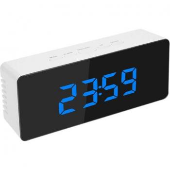 Adjustable Brightness Digital Mirror Alarm Clock