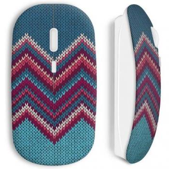 Drahtlose Maus im Boho-Stricklook
