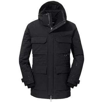 Schöffel Wasserdichter Herren Daunenparka schwarz 52