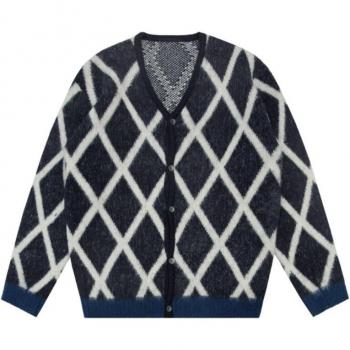 IEFB Vintage Argyle Sweatercoat
