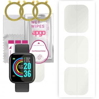 3x apgo Flexibele TPU Schermbeschermer voor Media-tech Activeband Progress MT868