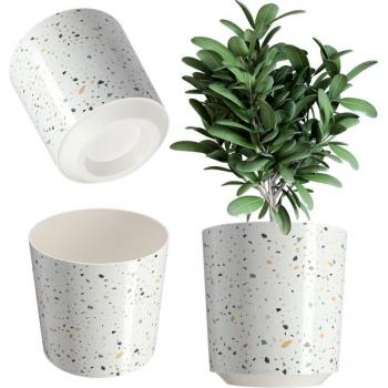 Kadax 30 cm Pflanzentopf – Terrazzo‑Design