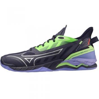 Mizuno WAVE MIRAGE 5 EBLUE/TECHGREEN/LOLITE Hallenschuh