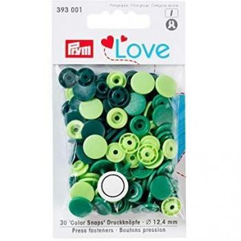 Prym Color Snaps, Green, 12.4 mm