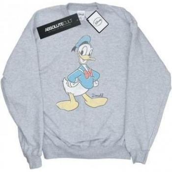 Disney Damen Donald Duck Sweatshirt mit Rundhalsausschnitt L grau