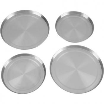 Set de 4 couvercles ronds en inox pour brûleurs de cuisine