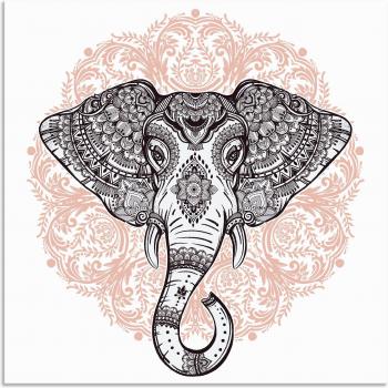 Artland Elephant Mandala – Kunstdruck & Poster